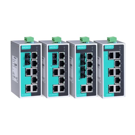 Interruttori Ethernet industriali a 8 porte della serie MOXA EDS-208A