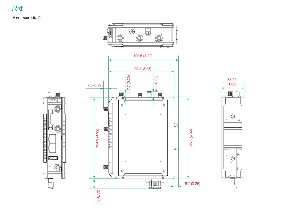 Gateway cellulare 5G specifico industriale CCG-1520-T2