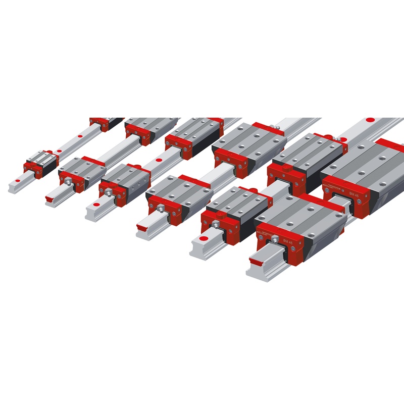 Attuatore lineare SCHNEEBERGER BM W 20-B-G2-V2: profilo 20mm, carico 500N, azionamento a vite a sfera