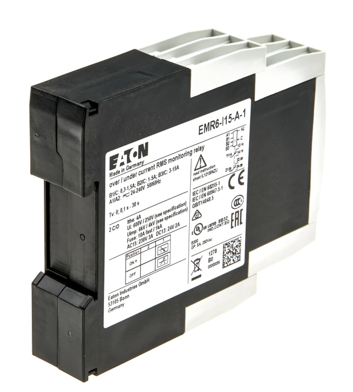 Eaton EMR6-I15-A-1 24-240V AC / DC corrente di monitoraggio relè 3-15A