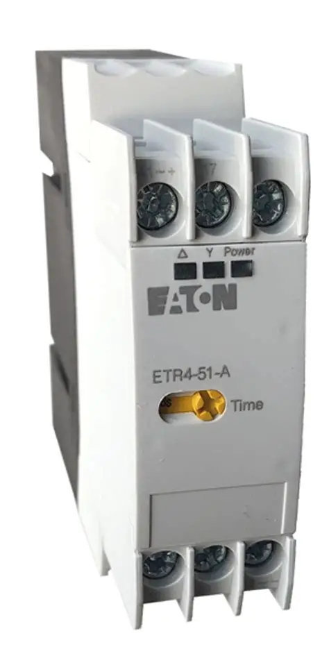 Eaton ETR4-51-A Industrial DIN Rail Mount AC/DC Timer Relay 24-240V