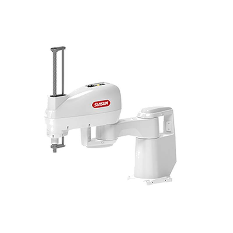 Robot asservitore di macchine SIASUN SA20A-20/0.80 con configurazione SCARA e struttura a doppio supporto per applicazioni di prelievo e posizionamento di carichi pesanti
