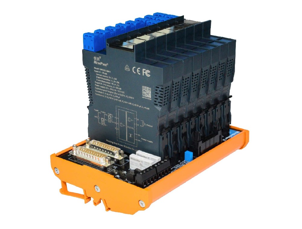 Barriera a sicurezza intrinseca 4-20mA su guida DIN New Power NPEXA-H21.jpg